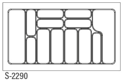 [003998] Cutlery Tray 900mm S2290 Grey