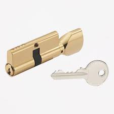 [000187] Cylinder  70mm Brass w/Knob