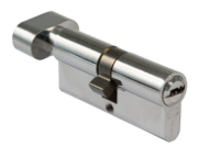 [007101] Cylinder 70mm S/Nickel w/Knob
