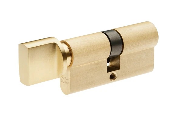 Cylinder FF 60mm Brass Knob Only