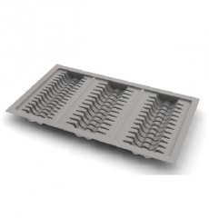 [005873] Dish Plate 850 x 480 White