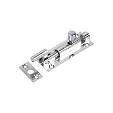 Door Bolt Nickel 50mm / 2" Cranked - X