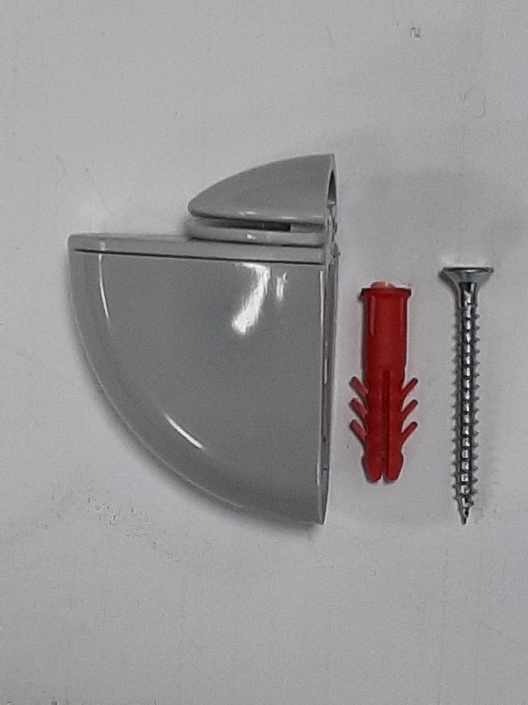 GLASS SHELF SUPPORT GREY