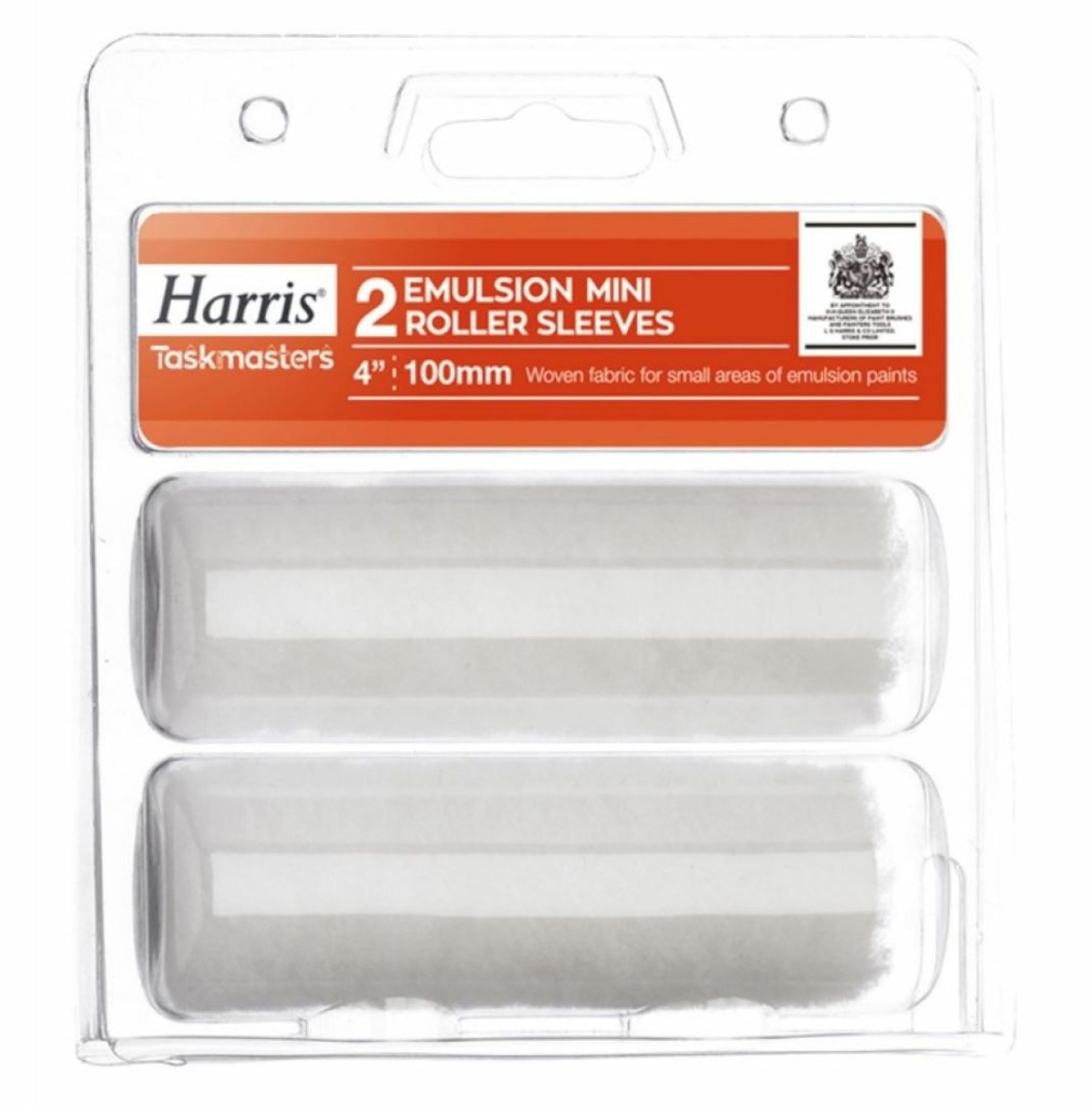 Harris Mini Emulsion Roller Sleeves 100mm  x2