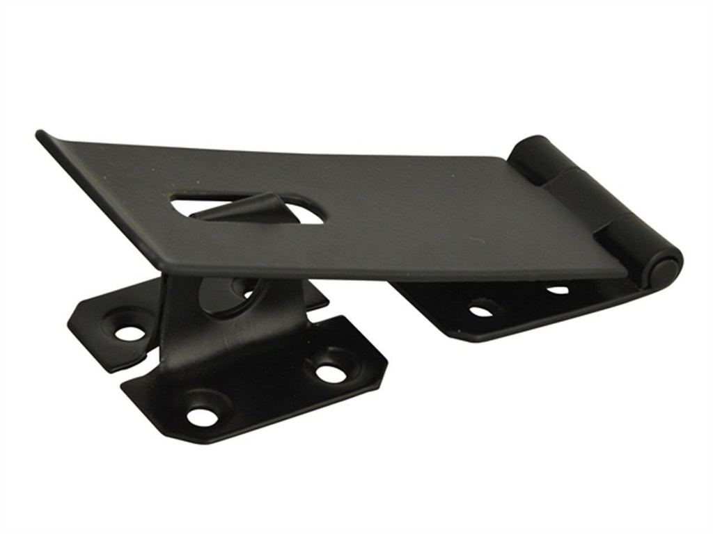 Hasp and Staple Black 12cm
