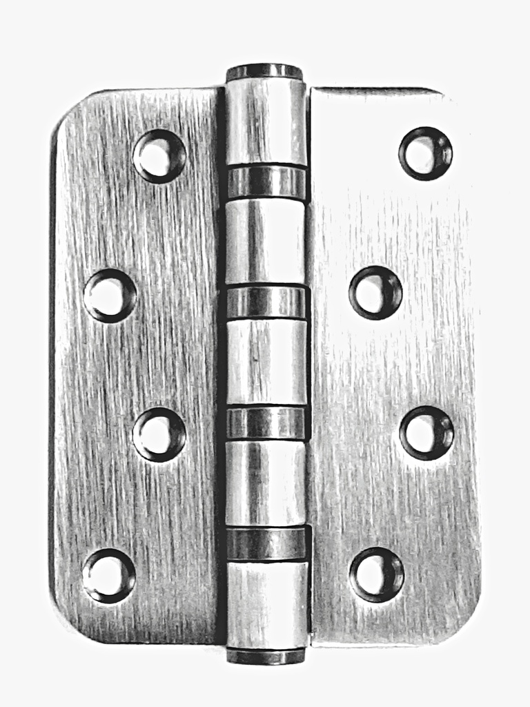 Hinge 4.0x3.0x3.0 S/Steel Round Mudelli