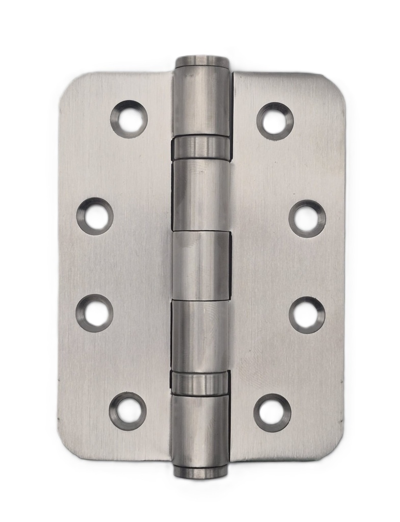 [008537] Hinge 4.0x3.0x3.0 S/Steel Round Mudelli