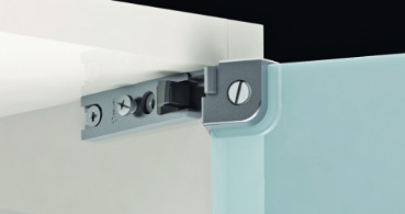 HINGE CORNER GLASS NICKEL SET