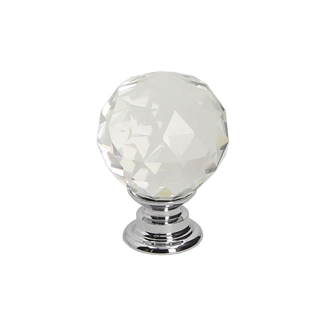 Knob Glass Clear 25mm GP14