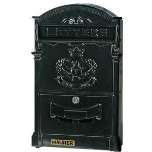 Letter Box Cast Alum. Royal Grey