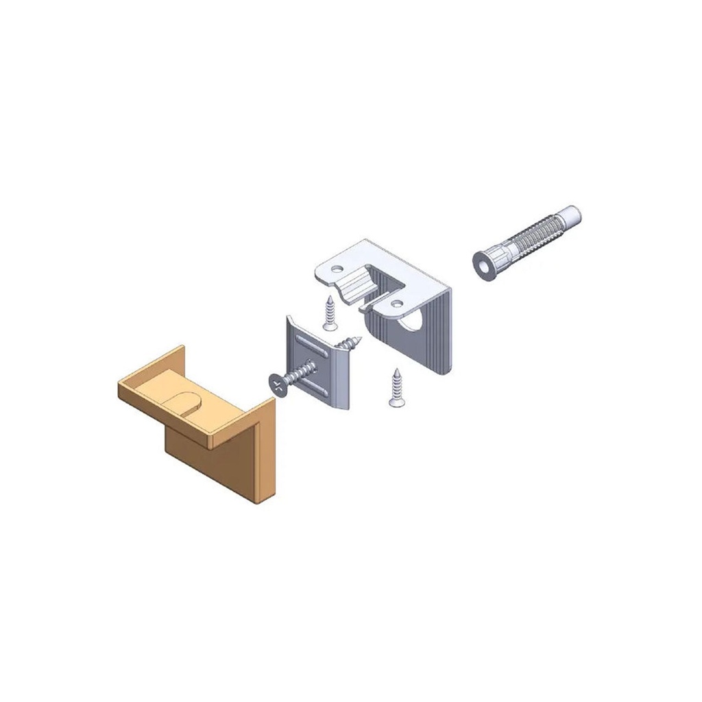 Mesan L Type Fitting Brown
