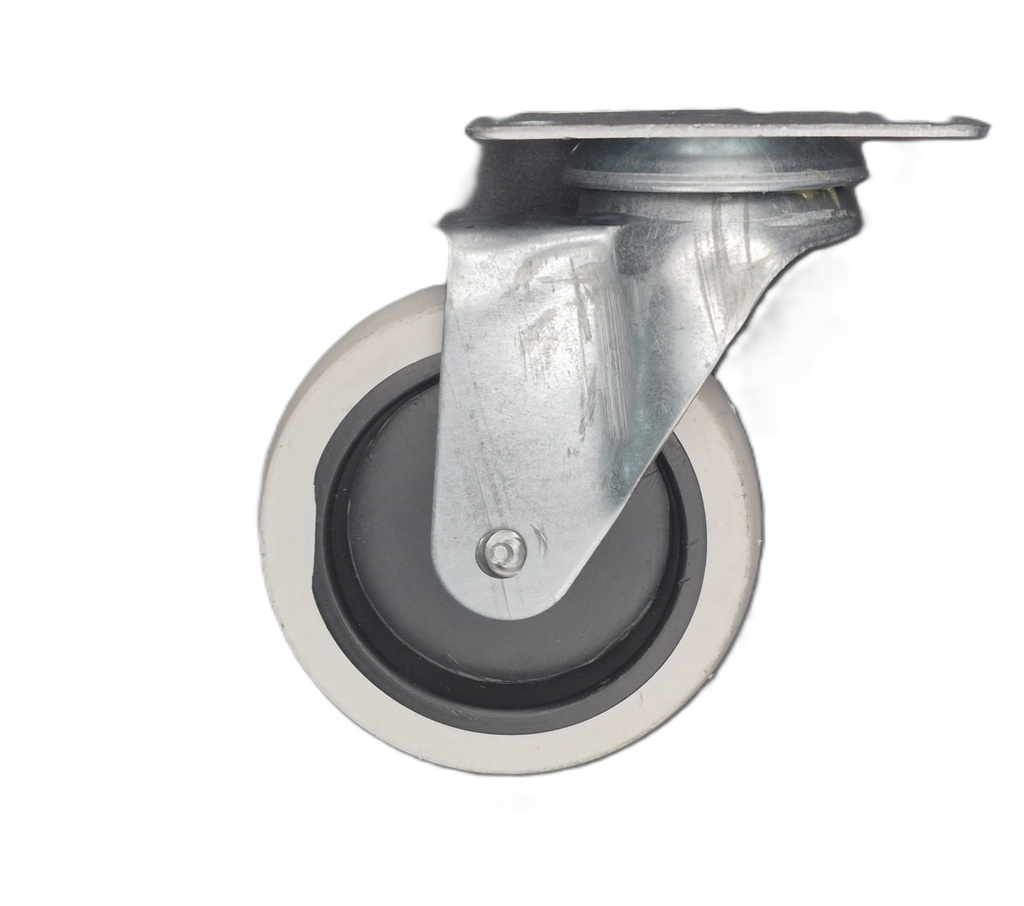 Nylon Castor Grey w/Plate - 50kg / H-95mm