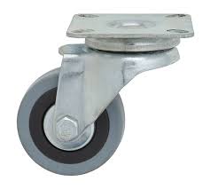 Nylon Castor w/plate 50mm Grey