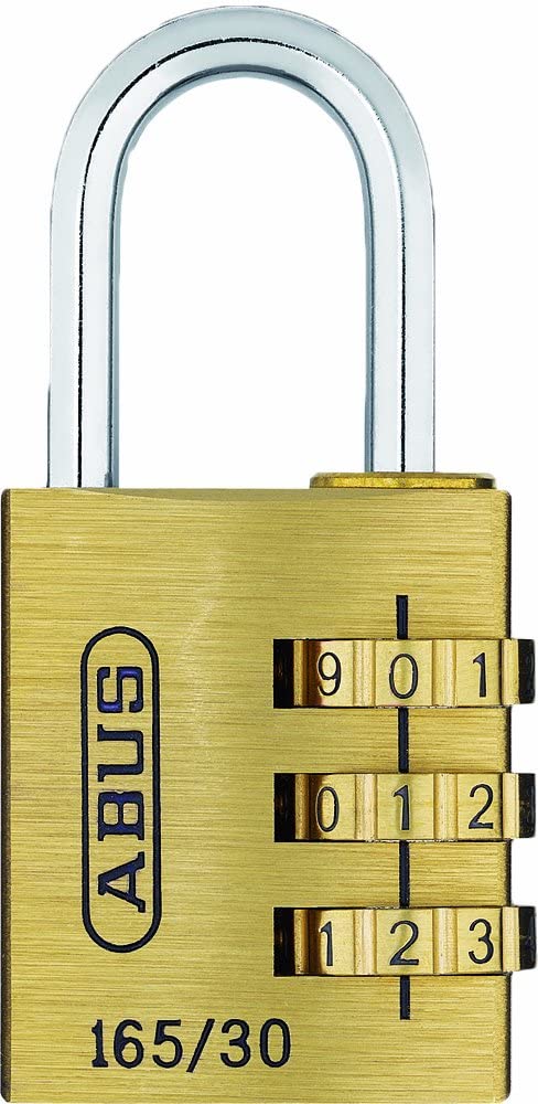 X - ABUS Padlock Brass Combination 30mm - 165/30