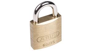 X - Padlock Brass 25mm