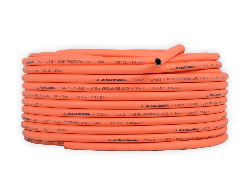 Orange Gas Pipe per mt