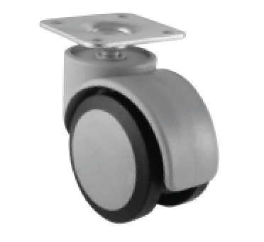 Castor Grey with Plate - 30kg / H-75mm