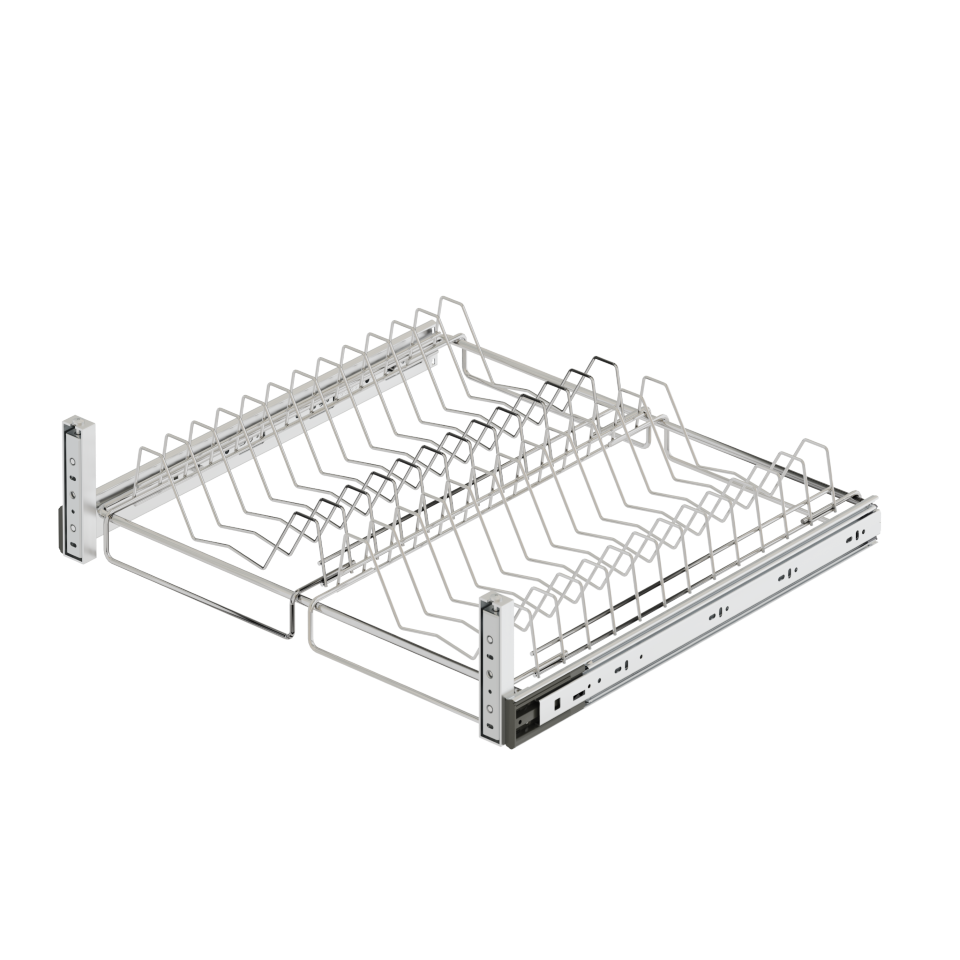 Plate and Glass Holder for Drawer 600mm S2031 Chrome