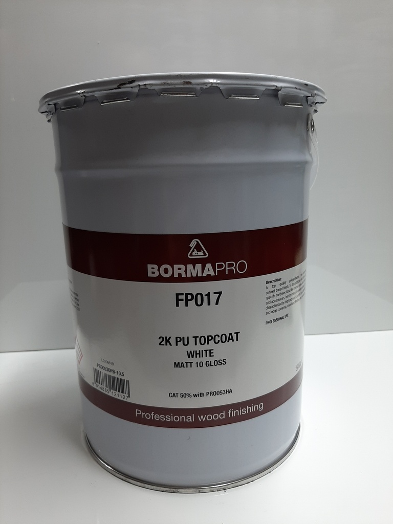 PU TopCoat White 10gloss 5kg Borma