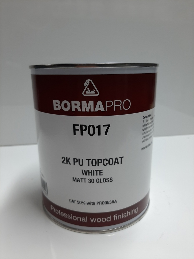 PU TopCoat White 30gloss 1kg Borma