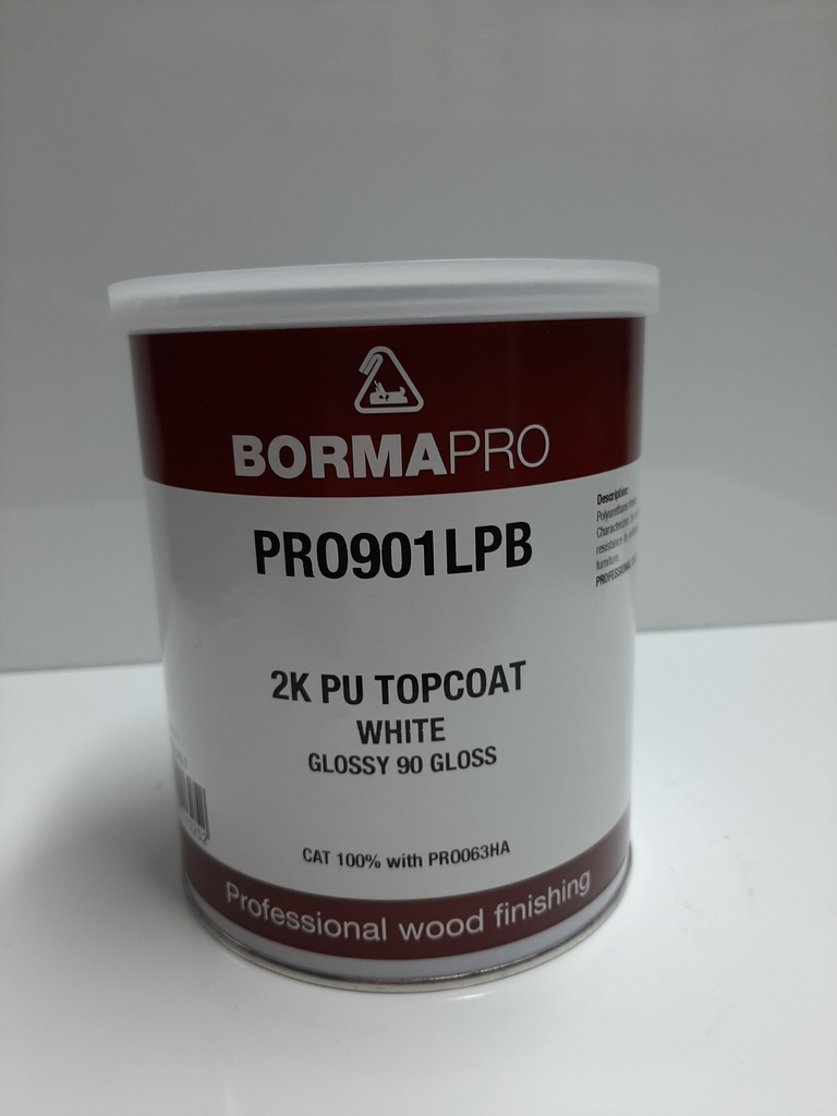 PU TopCoat White 90gloss 1kg Borma