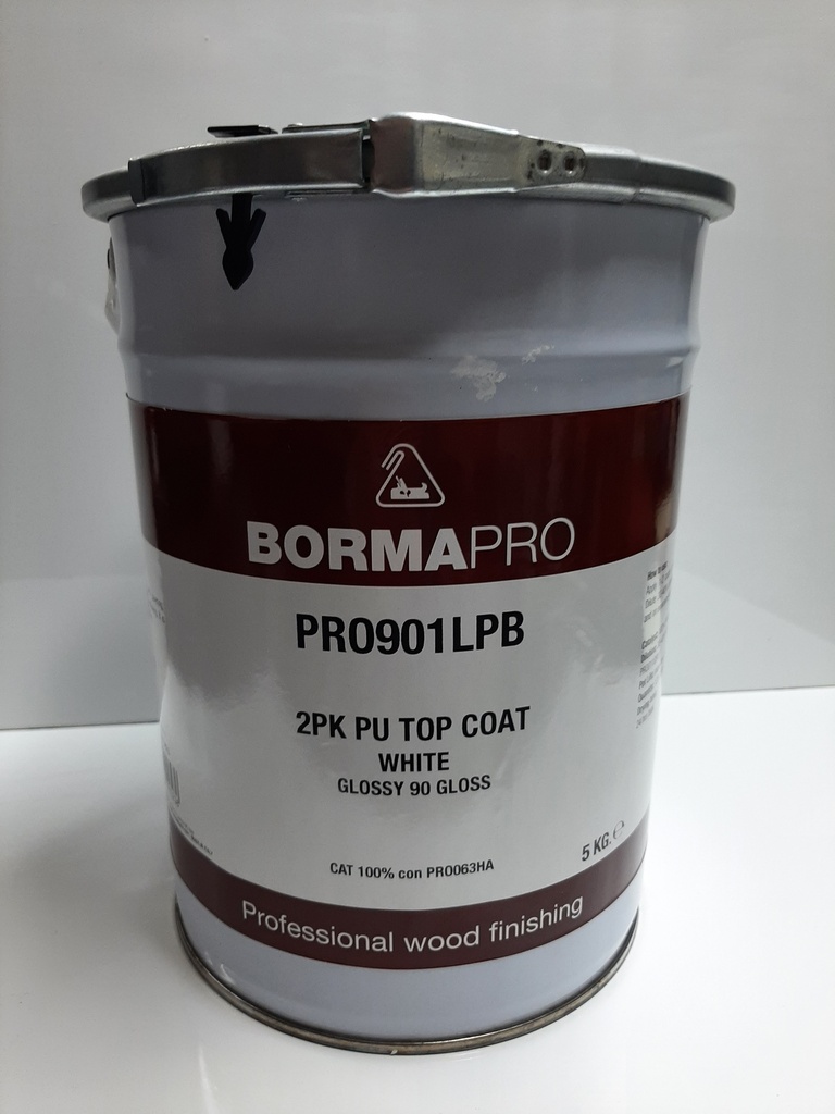 PU TopCoat White 90gloss 5kg Borma