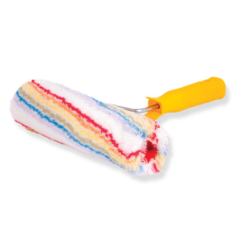 Roller w/Handle 25cm Rainbow Polyacrylic