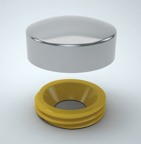 [002376] Screw Cap 16mm Matt Nickel
