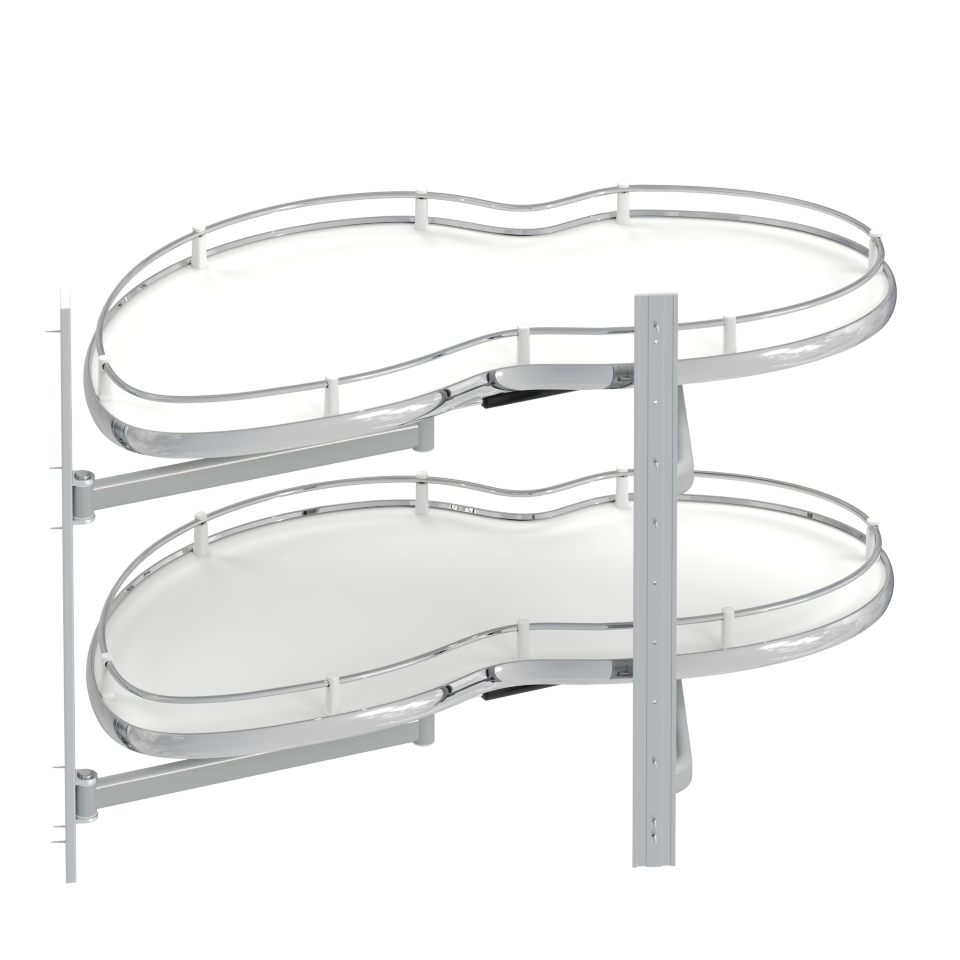 [004490] Secret Corner Anti-Slip 45cm L S3015 Chrome