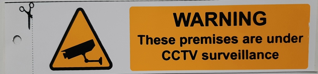 [008499] Self Adhesive Sign - CCTV