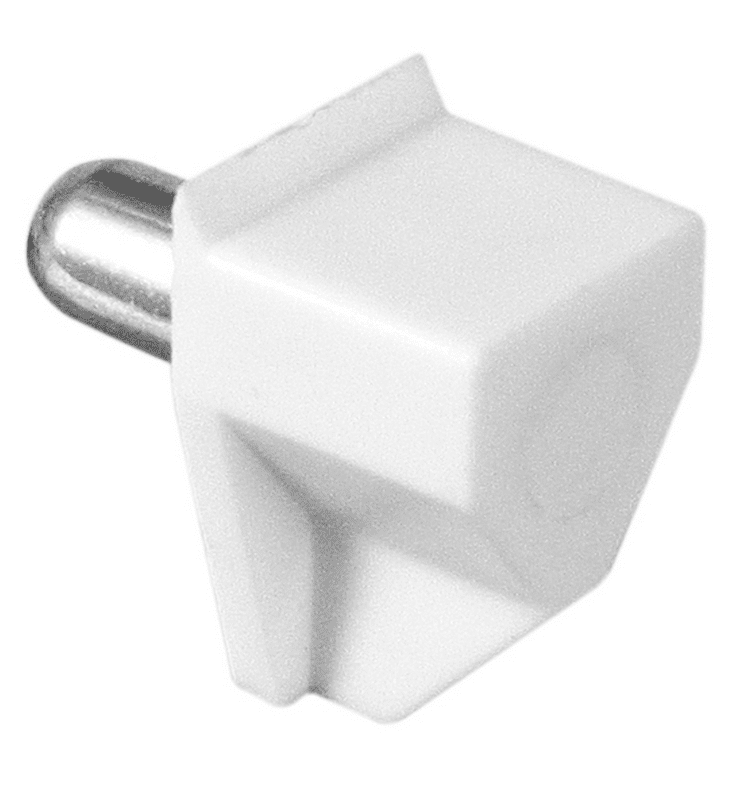 Shelf Support White Pin 5mm