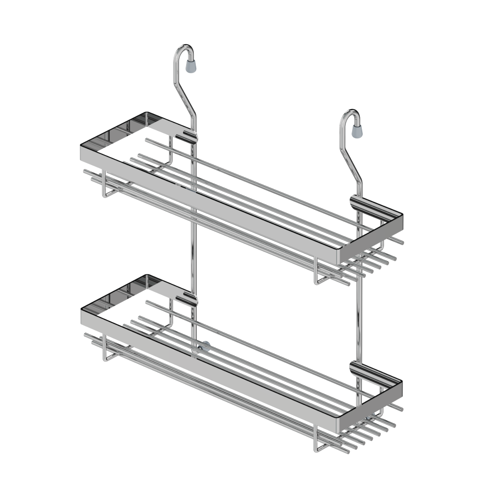Classical Spice Set With 2 Small Shelf S4005 Chrome