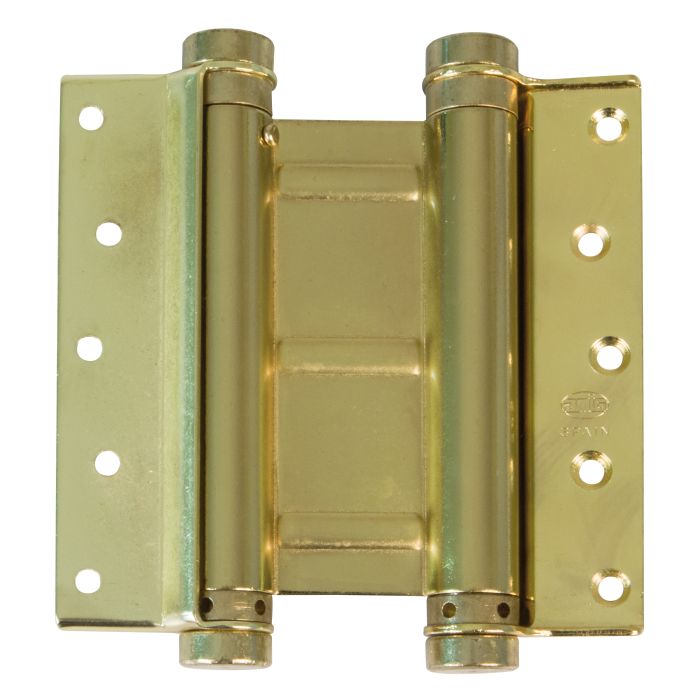 [001806] AMIG Double Spring Action Hinge Brass 100mm