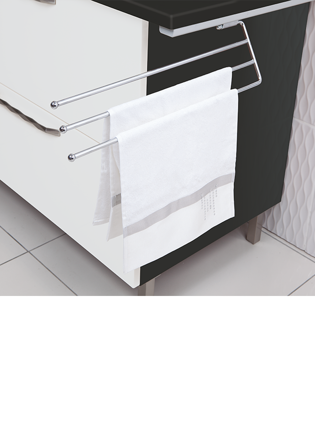 TOWEL HOLDER WITH 2 RAIL