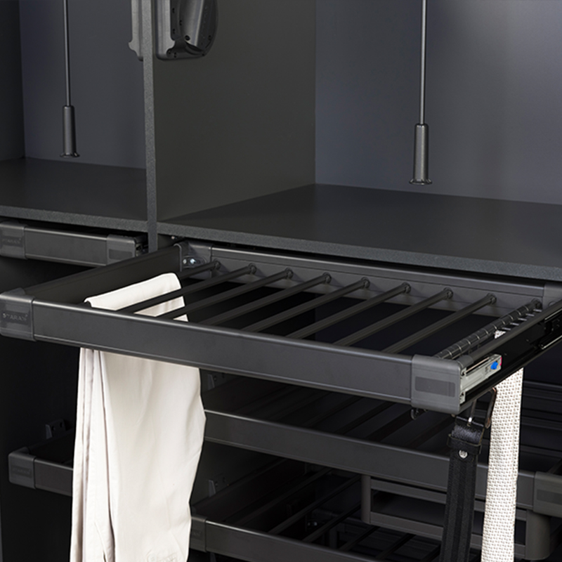 [008592] Anthracite Trouser Rack 90cm S6218