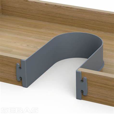 Siphon U Bend for Drawer White Horizontal