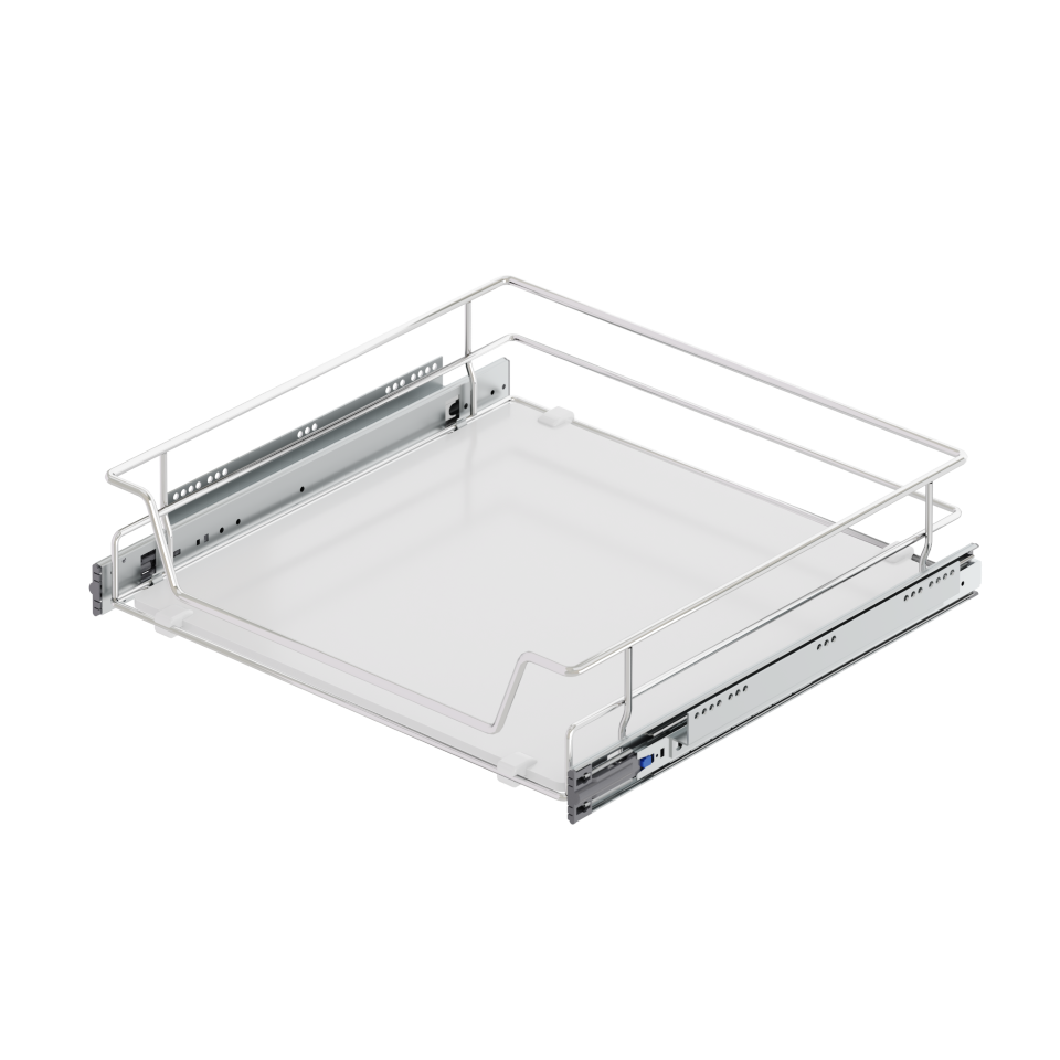 Independent Drawer S/Close 550mm S2311 Chrome Wooden Bottom
