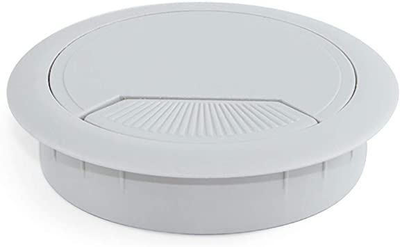 Cable Desk Cover Grey Round 60mm