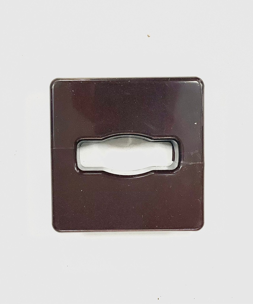 Cable Desk Cover Brown Square 60mm