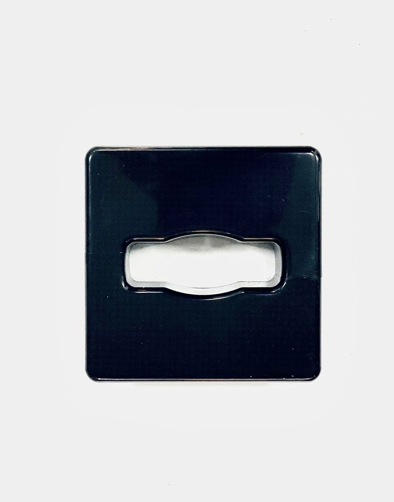 Cable Desk Cover Black Square 60mm
