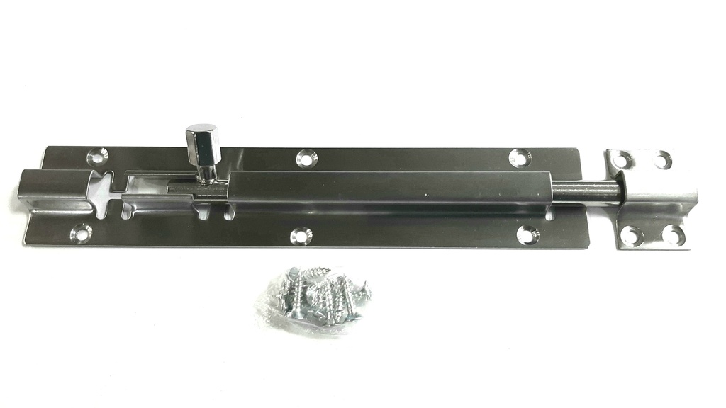 [008851] DB1039 H/Duty Door Bolt S/Steel 8" Mudelli