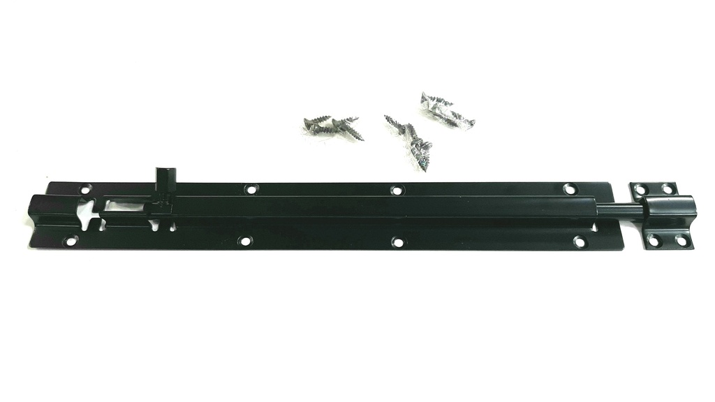 DB1039 H/Duty Door Bolt Black 16" Mudelli