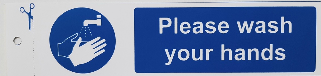 [008873] Self Adhesive Sign - Wash Your Hands