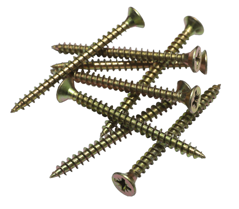[007386] Screws 4.5 x 40 Yellow Zinc 250