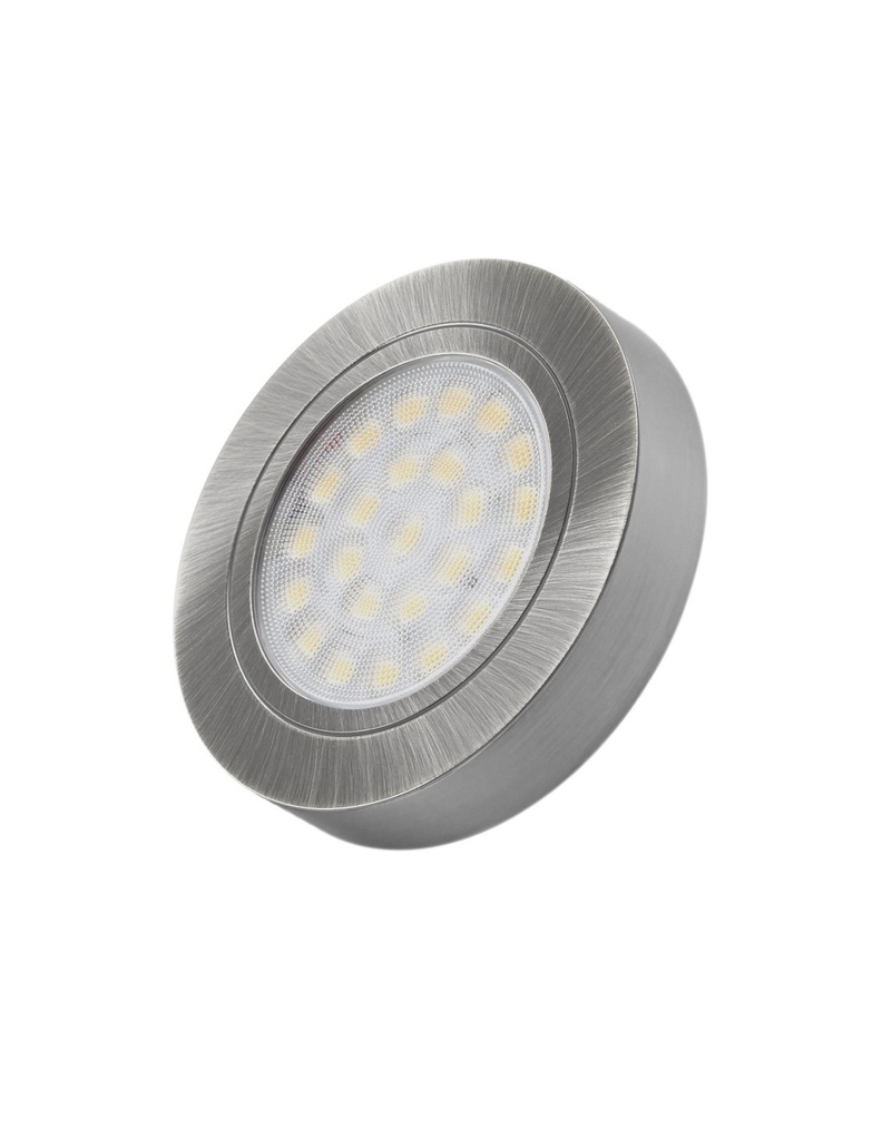 [007583] Round Led Downlight B/Nickel 2w Day