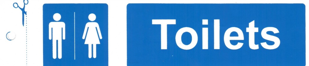 Self Adhesive Sign - Unisex Toilet
