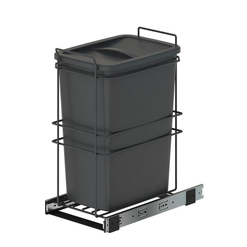 Waste Bin 300mm Bottom Mount Soft Close 35lt S2590 Anthracite