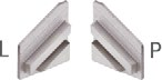 End Caps for Led Profile TRI-LINE Alum.