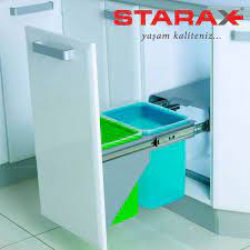 Waste Bin 400mm Lid Mount 16 + 16lt S2258