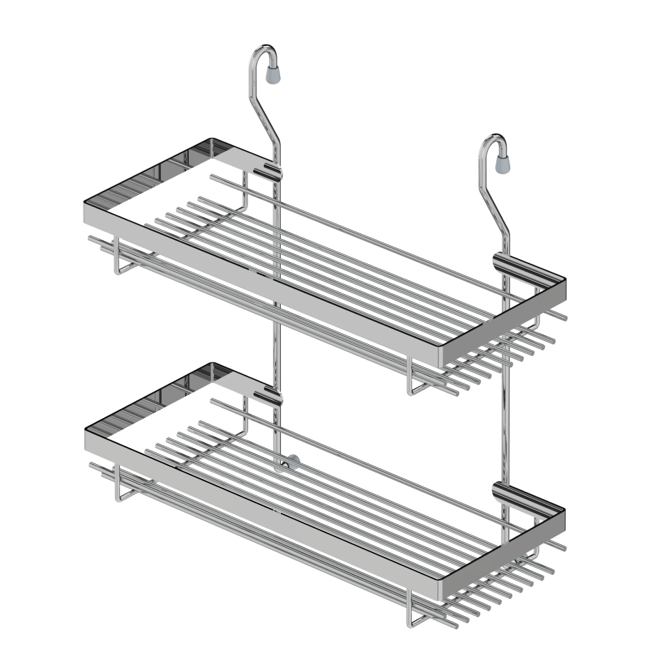 Classical Spice Set With 2 Big Shelf S4006 Chrome